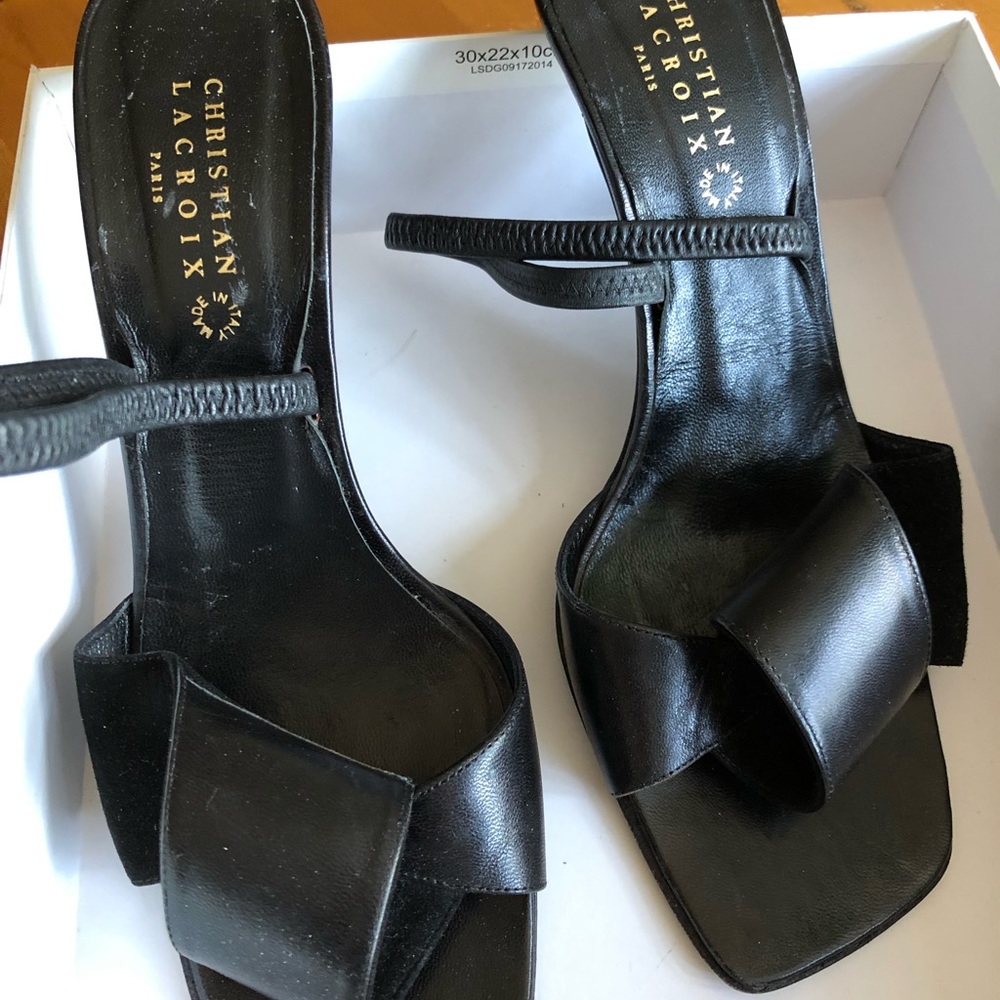 Black Christian Lacroix heels sexy shoe